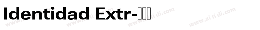 Identidad Extr字体转换